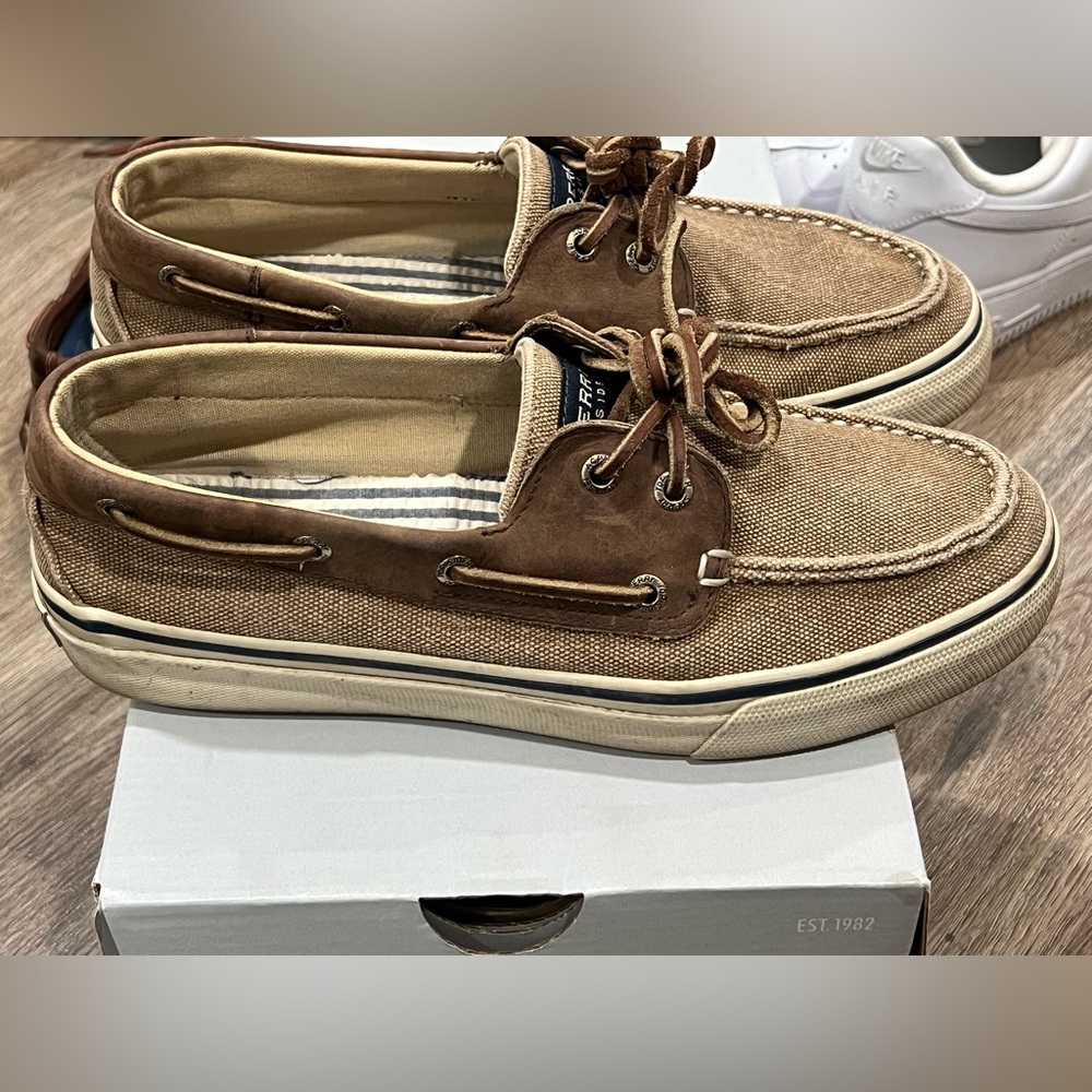 Sperry Tan and Brown Boat Shoes